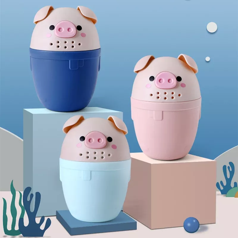 Cartoon Pig Kids Bath & Shampoo Rinse Cup