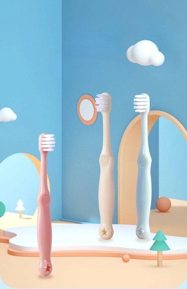 Soft Bristle Pineapple Duck Kids Toothbrush - Gentle Dental Care for 3-5 Year Olds