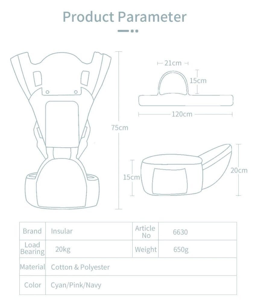 Insular Ergonomics Baby Carrier Sling - Comfort and Convenience for Parents and Babies