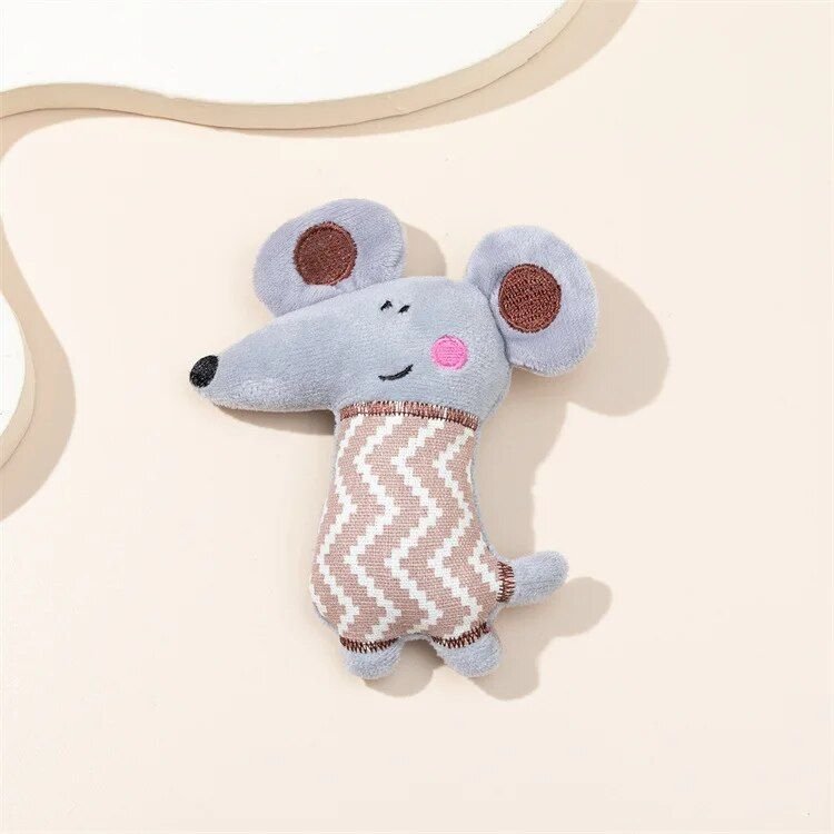 Plush Mouse Catnip Toy - Bite Resistant and Teeth Cleaning Pet Plaything