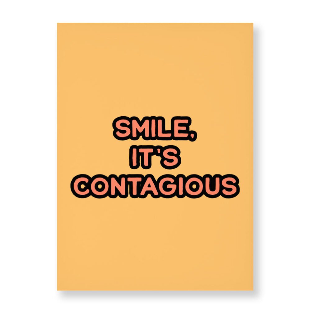 Smile Wall Picture - Funny Stretched Canvas - Cool Trendy Wall Art